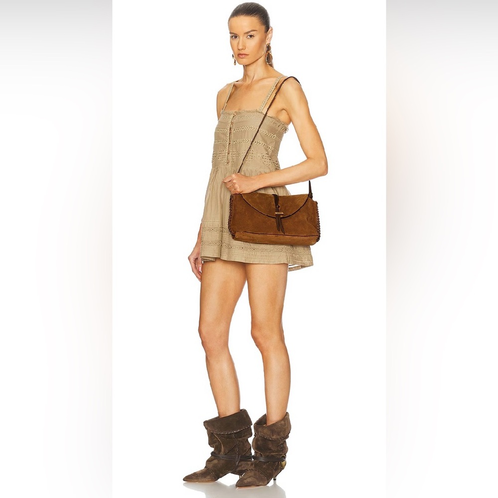 Isabel Marant Brown Suede Shoulder Bag - Picture 2 of 10